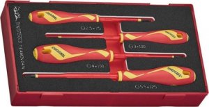 Teng Tools ZESTAW WKRĘTAKÓW PŁASKICH VDE 1000V TEAMDV04N, 4SZT. (1 KPL) 1