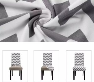 ATL AG865 Pokrowiec krzesło szaro-biały 3