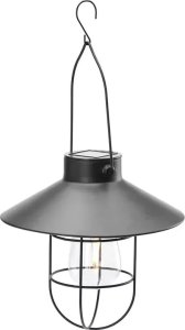 Ansult Lampa ozdobna solarna w stylu retro wisząca żarówka filament 21,5cm Lampa ozdobna solarna w stylu retro wisząca żarówka filament 21,5cm 1