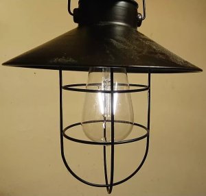 Ansult Lampa ozdobna solarna w stylu retro wisząca żarówka filament 21,5cm Lampa ozdobna solarna w stylu retro wisząca żarówka filament 21,5cm 4