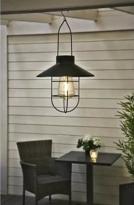 Ansult Lampa ozdobna solarna w stylu retro wisząca żarówka filament 21,5cm Lampa ozdobna solarna w stylu retro wisząca żarówka filament 21,5cm 7