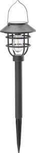 Ansult Lampa ogrodowa solarna w stylu retro wbijana lub wisząca 37,5 10 cm Lampa ogrodowa solarna w stylu retro wbijana lub wisząca 37,5 10 cm 3