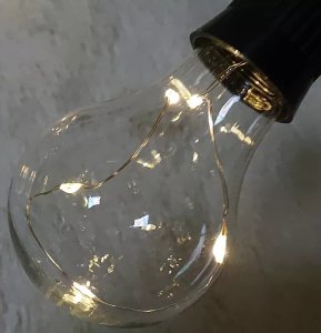 Ansult Girlanda solarna balkonowa 15 ciepłych żarówek sznur 2,8m drucik led Girlanda solarna balkonowa 15 ciepłych żarówek sznur 2,8m drucik led 6