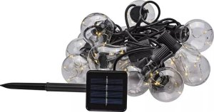 Ansult Girlanda solarna balkonowa 15 ciepłych żarówek sznur 2,8m drucik led Girlanda solarna balkonowa 15 ciepłych żarówek sznur 2,8m drucik led 7