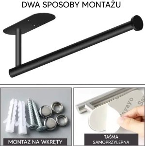 ATL AG883 Wieszak na ręcznik papierowy        czarny 4