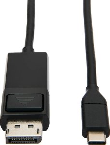 Kabel Eaton Tripp Lite USB C to DisplayPort Adapter Cable USB 3.1 Gen 1 Locking 4K USB Type-C to DP, USB C to DP, 3ft - DisplayPort-Kabel - 24 pin USB-C (M) umkehrbar zu DisplayPort (M) Verriegelung - USB 3.1 Gen 1 / Thunderbolt 3 / DisplayPort 1.2 - 90 c 1