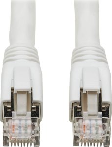 Eaton Eaton Tripp Lite Series Cat8 25G/40G Certified Snagless Shielded S/FTP Ethernet Cable (RJ45 M/M), PoE, White, 25 ft. (7.62 m) - Patch-Kabel - RJ-45 (M) zu RJ-45 (M) - 7.62 m - S/FTP - CAT 8 - ohne Haken, robust - weiss 1