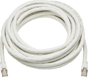 Eaton Tripp Lite Series Cat8 25G/40G Certified Snagless Shielded S/FTP Ethernet Cable (RJ45 M/M), PoE, biały, 25 ft. (7.62 m) - Kabel do patch panelu - RJ-45 (M) zu RJ-45 (M) - 7.62 m - S/FTP - CAT 8 - bez zaczepu, solidny 2
