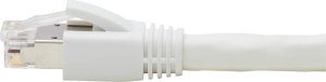 Eaton Tripp Lite Series Cat8 25G/40G Certified Snagless Shielded S/FTP Ethernet Cable (RJ45 M/M), PoE, biały, 25 ft. (7.62 m) - Kabel do patch panelu - RJ-45 (M) zu RJ-45 (M) - 7.62 m - S/FTP - CAT 8 - bez zaczepu, solidny 5