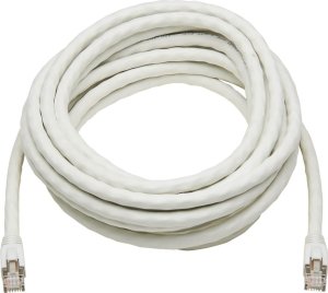 Eaton Tripp Lite Series Cat8 25G/40G Certified Snagless Shielded S/FTP Ethernet Cable (RJ45 M/M), PoE, White, 20 ft. (6.09 m) - Kabel do patch panelu - RJ-45 (M) do RJ-45 (M) - 6.096 m - S/FTP - CAT 8 - bez zaczepu, solidny - biały 2