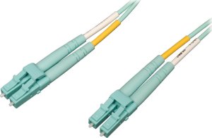 Eaton Eaton Tripp Lite Series 10Gb/40Gb/100Gb Duplex Multimode 50/125 OM4 LSZH Fiber Patch Cable (LC/LC), Aqua, 1M (3.3 ft.) - Patch-Kabel - LC Multi-Mode (M) zu LC Multi-Mode (M) - 1 m - Glasfaser - Duplex - 50/125 Mikrometer - OM4 - Aquamarin 1