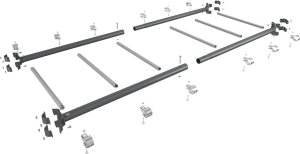 UnderFit Drążek ogrodowy drabinka gimnastyczna pozioma OCYNK Street workout UNDERFIT UF9883 4