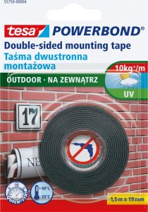 Tesa Taśma montaż.dwustr.pian.na zew.5m:19mm (do 1kg na 10cm) pro 1