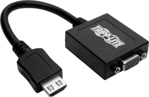 Adapter AV Eaton Tripp Lite HDMI to VGA with Audio Converter Cable Adapter for Ultrabook/Laptop/Desktop PC, (M/F), 6-in. (15.24 cm) - Videoadapter - TAA-konform - HDMI mannlich zu HD-15 (VGA) weiblich - 15.24 cm - Schwarz - 1920 x 1200 (WUXGA) Support 1