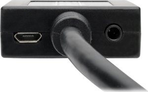 Adapter AV Eaton Tripp Lite HDMI to VGA with Audio Converter Cable Adapter for Ultrabook/Laptop/Desktop PC, (M/F), 6-in. (15.24 cm) - Videoadapter - TAA-konform - HDMI mannlich zu HD-15 (VGA) weiblich - 15.24 cm - Schwarz - 1920 x 1200 (WUXGA) Support 5