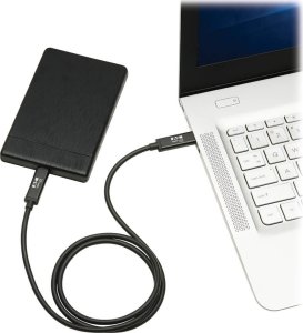 Kabel USB Eaton Tripp Lite Thunderbolt 3 Cable 40 Gbps Active 5A 100W PD 4K USB C M/M 2M Black - USB-Kabel - 24 pin USB-C (M) zu 24 pin USB-C (M) - Thunderbolt 3 - 5 A - 2 m - 4K Unterstutzung, aktiv, USB-Stromversorgung (5A, 100 W) - Schwarz 3