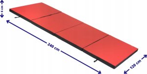 Navas Materac gimnastyczny 240x120x6 cm do ćwiczeń składany 11