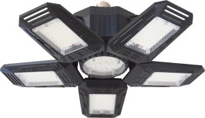 Orno RIGEL LED lampa warsztatowa składana 5-skrzydłowa, E27 55W, 6500K, 4950lm 2