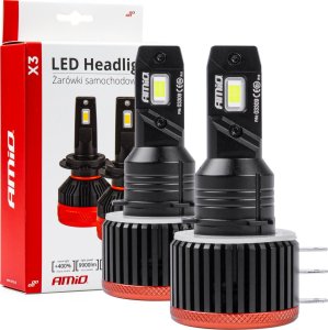 AMiO Żarówki samochodowe led seria x3 h15 6500k canbus amio-03309 1