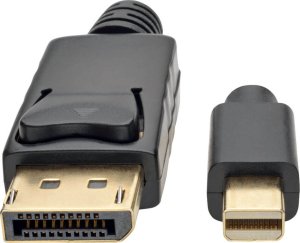 Kabel Eaton Tripp Lite Series Mini DisplayPort do DisplayPort Adapter Cable, 4K 60 Hz (M/M), DP Latching Connector, czarny, 6 ft. (1.8 m) - Kabel DisplayPort - DisplayPort (M) do Mini DisplayPort (M) - 1.83 m - zatrzask, 4K wsparcie 3