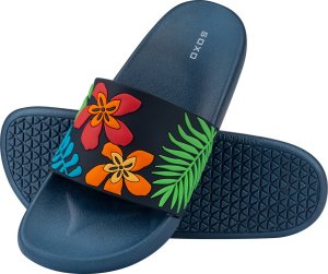 Soxo Premium Klapki Plażowe Damskie Męskie SOXO liście  | Idealne na Lato Wakacje i na Basen | Gumowe 3637 5