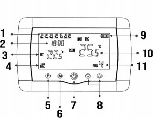 Comfort Termostat COMFORT WT-08 (radiowy) + aplikacja smartfon (Wi-Fi) 20