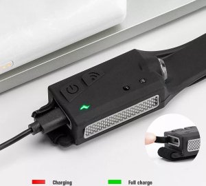 Latarka Tech-Led Czołówka LX200 sterowana czujnikiem 5 trybów LED COB ładowana z USB Czołówka LX200 sterowana czujnikiem 5 trybów LED COB ładowana z USB 6