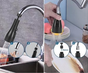 Noveen Przedłużka do baterii dwufunkcyjna XL1077 black 21