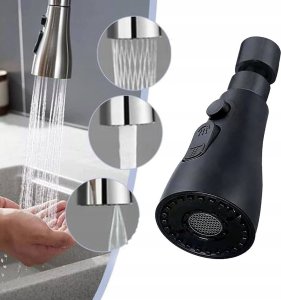 Noveen Przedłużka do baterii dwufunkcyjna XL1077 black 3