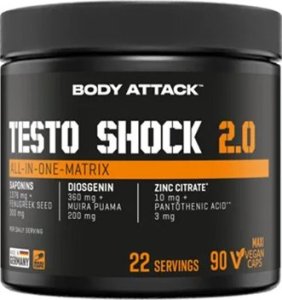 Body Attack BODY ATTACK Testo Shock 2.0  90 maxi vegan caps 1
