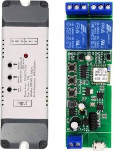 Tuya TUYA 2CH DC 5-32V WIFI+RF BEZNAPIĘCIOWY W OBUDOWIE 1