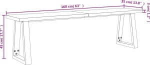 vidaXL 3-cz. zestaw mebli jadalnianych akacja 12