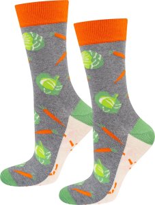 Soxo Skarpetki męskie SOXO kapusta kiszona w słoiku 4045 3