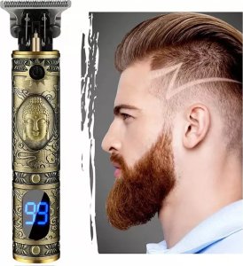 Maszynka do włosów Tech-Led Maszynka trymer barberski do włosów i brody z wyświetlaczem cyfrowym Maszynka trymer barberski do włosów i brody z wyświetlaczem cyfrowym 2