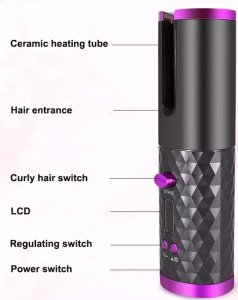 Lokówka Tech-Led Automatyczna lokówka do włosów z powłoką ceramiczną bezprzewodowa Automatyczna lokówka do włosów z powłoką ceramiczną bezprzewodowa 6