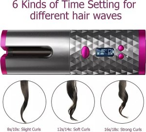 Lokówka Tech-Led Automatyczna lokówka do włosów z powłoką ceramiczną bezprzewodowa Automatyczna lokówka do włosów z powłoką ceramiczną bezprzewodowa 7