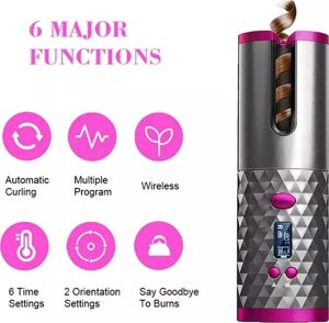 Lokówka Tech-Led Automatyczna lokówka do włosów z powłoką ceramiczną bezprzewodowa Automatyczna lokówka do włosów z powłoką ceramiczną bezprzewodowa 8