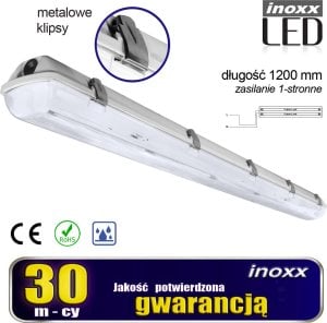 Nvox Oprawa hermetyczna przemysłowa  ip65 led 2x120cm t8 g13 jednostronnie zasilana 1