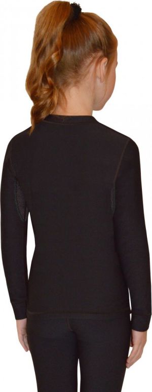 Gwinner Koszulka TOP KIDS SHIRT WARMLine czarna r. 92/98 cm 2