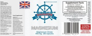 Navigator NAVIGATOR Magnesium Cytrynian Magnezu 400mg 180 kapsułek 4