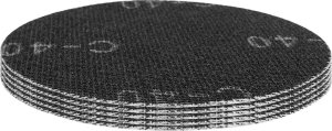 Graphite Siatka ścierna do gipsu na rzep 180 mm, K40, 5szt do szlifierki 59G263 4