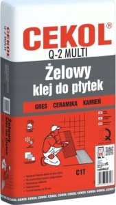 Cekol Klej do płytek żelowy Q2 multi 5 kg 1