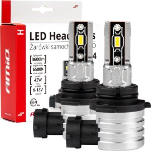 AMiO Żarówki samochodowe led seria h-mini hb4 9006 6500k canbus amio-03335 1