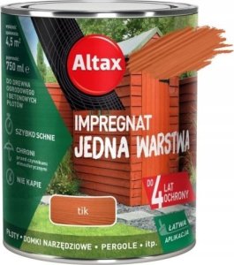 ALTAX Impregnat jedna warstwa do drewna i betonu tik 0,75l 1