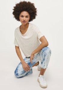 Mustang damska koszulka t-shirt ALINA C LINEN 1013788 2045 M 3