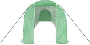 vidaXL Szklarnia ze stalową ramą, zielona, 24 m, 12x2x2 m 4