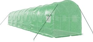 vidaXL Szklarnia ze stalową ramą, zielona, 24 m, 12x2x2 m 6