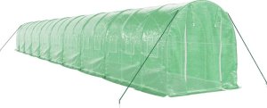 vidaXL Szklarnia ze stalową ramą, zielona, 36 m, 18x2x2 m 3