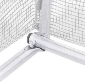 vidaXL Szklarnia ze stalową ramą, biała, 96 m, 24x4x2 m 8