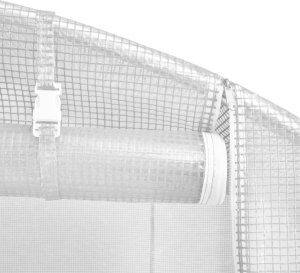 vidaXL Szklarnia ze stalową ramą, biała, 48 m, 12x4x2 m 11